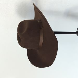 Twister Felt Chocolate Brown Cowboy Hat 6 7/8